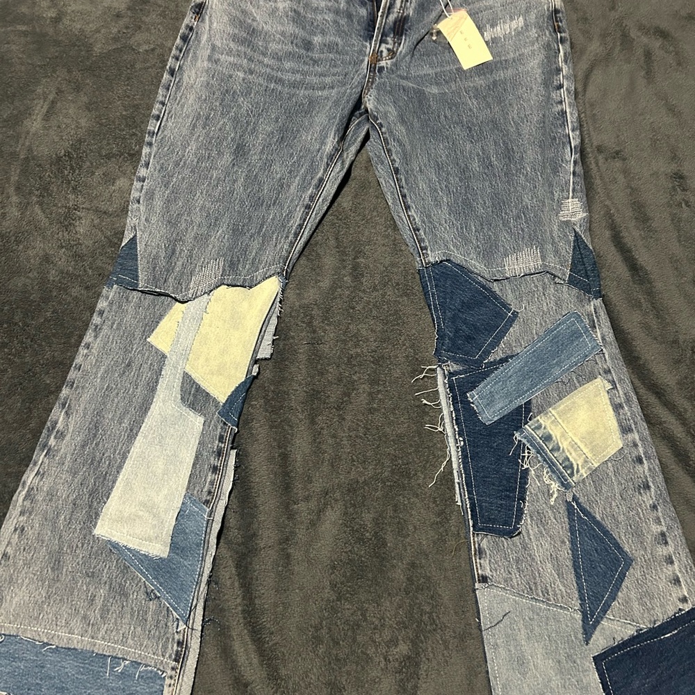 Patchwork Denim Jeans - image 1